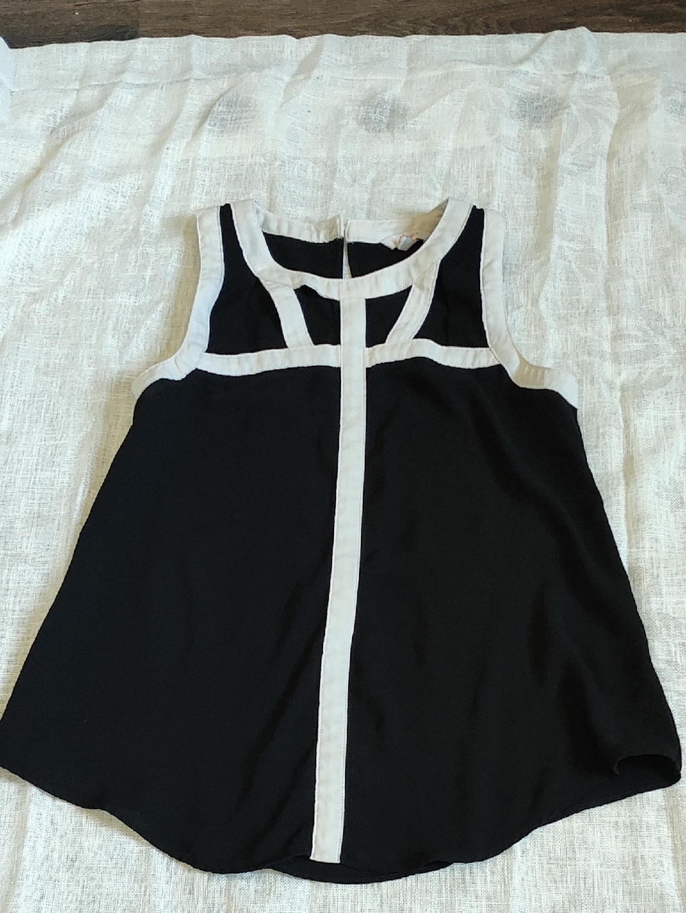 Candie's Black Sleeveless Camisole with White Trim